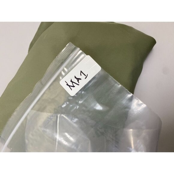 Chico's Green Tunic top Womens size Medium Career office Flowy solid Long Sleeve - Picture 4 of 12